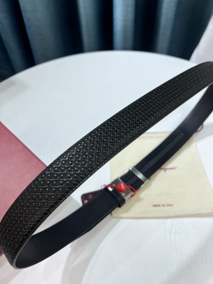 Streetwear Belt Ferragamo 319649 size:3.5cm