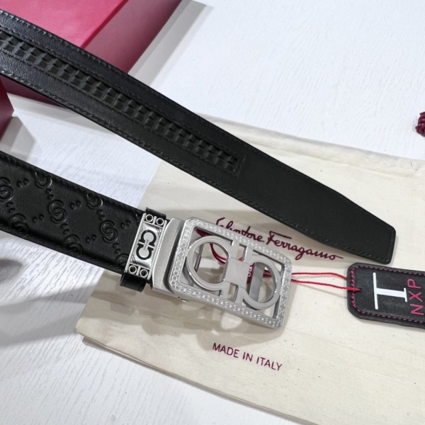 Streetwear Belt Ferragamo 319629 size:3.5cm