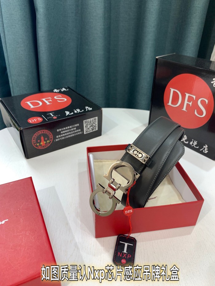 Streetwear Belt Ferragamo 319748 size:3.5cm