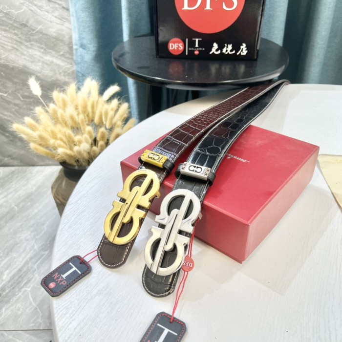 Streetwear Belt Ferragamo 319572 size:3.5cm