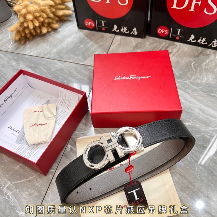 Streetwear Belt Ferragamo 319808 size:3.5cm