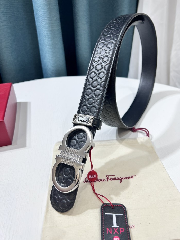 Streetwear Belt Ferragamo 319646 size:3.5cm