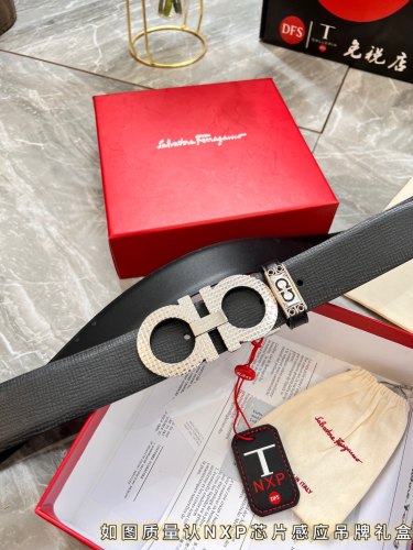 Streetwear Belt Ferragamo 319841 size:3.5cm
