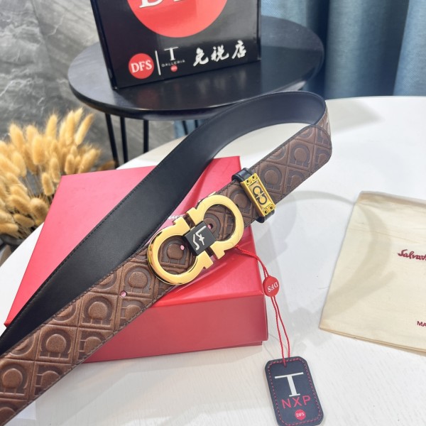 Streetwear Belt Ferragamo 319605 size:3.5cm