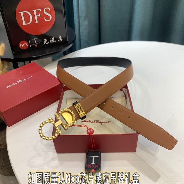 Streetwear Belt Ferragamo 319641 size:3.5cm