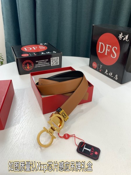 Streetwear Belt Ferragamo 319749 size:3.5cm