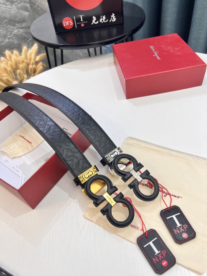 Streetwear Belt Ferragamo 319580 size:3.5cm