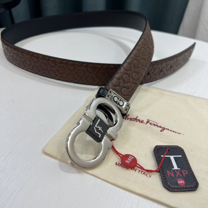 Streetwear Belt Ferragamo 319576 size:3.5cm