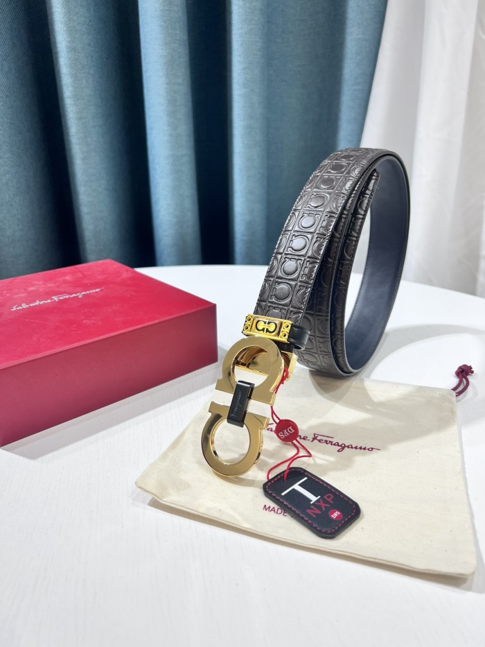 Streetwear Belt Ferragamo 319555 size:3.5cm