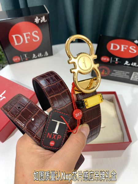 Streetwear Belt Ferragamo 319496 size:3.5cm