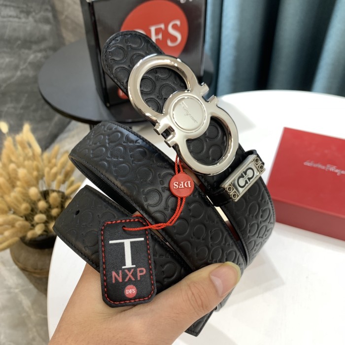 Streetwear Belt Ferragamo 319738 size:3.5cm