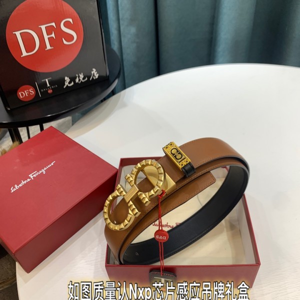 Streetwear Belt Ferragamo 319641 size:3.5cm