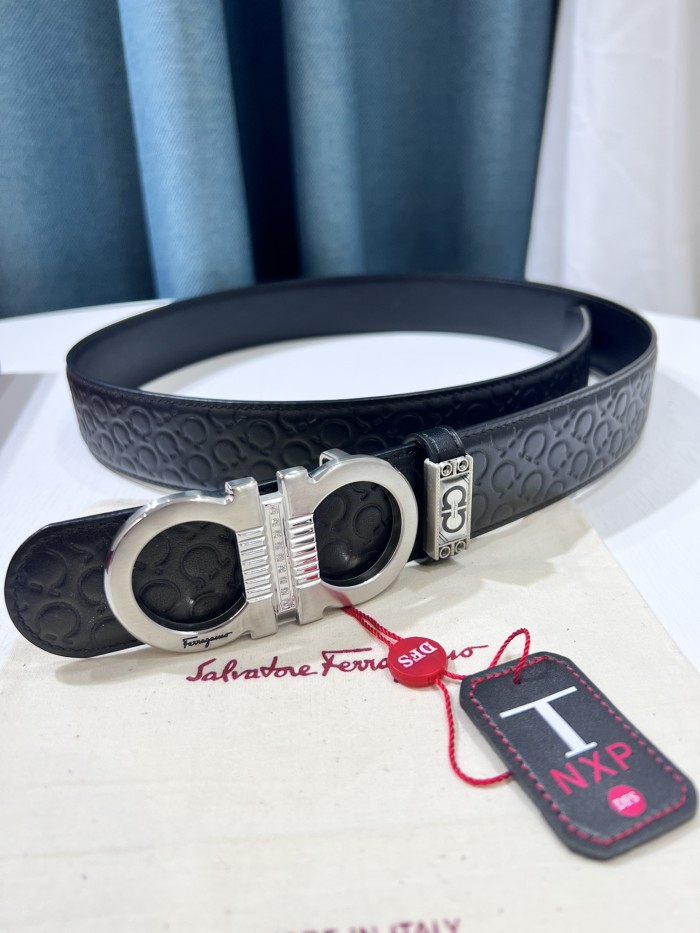 Streetwear Belt Ferragamo 319646 size:3.5cm