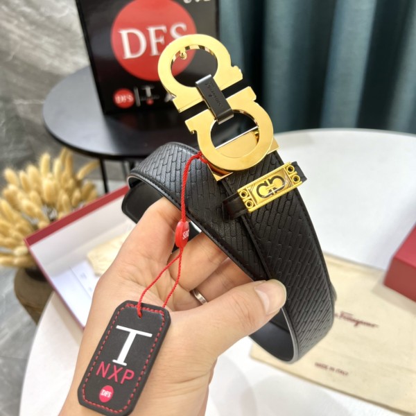 Streetwear Belt Ferragamo 319634 size:3.5cm