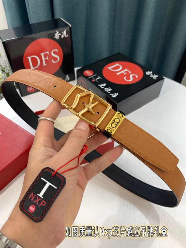 Streetwear Belt Ferragamo 319622 size:3.5cm