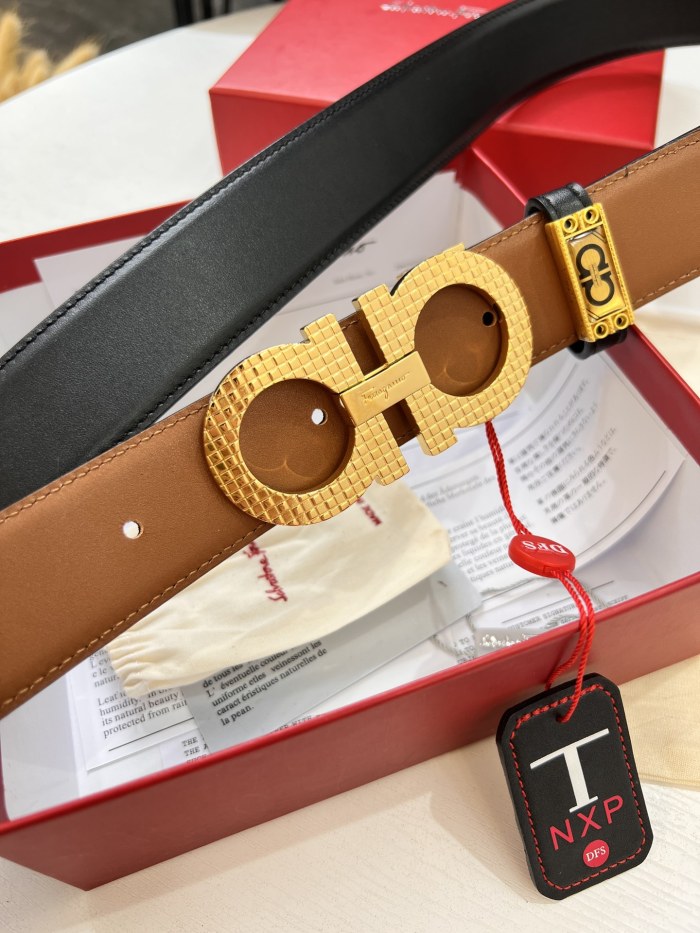 Streetwear Belt Ferragamo 319666 size:3.5cm