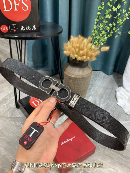 Streetwear Belt Ferragamo 319539 size:3.5cm