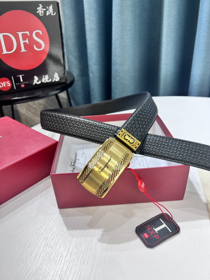 Streetwear Belt Ferragamo 319650 size:3.5cm