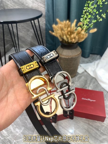 Streetwear Belt Ferragamo 319322 size:3.5cm