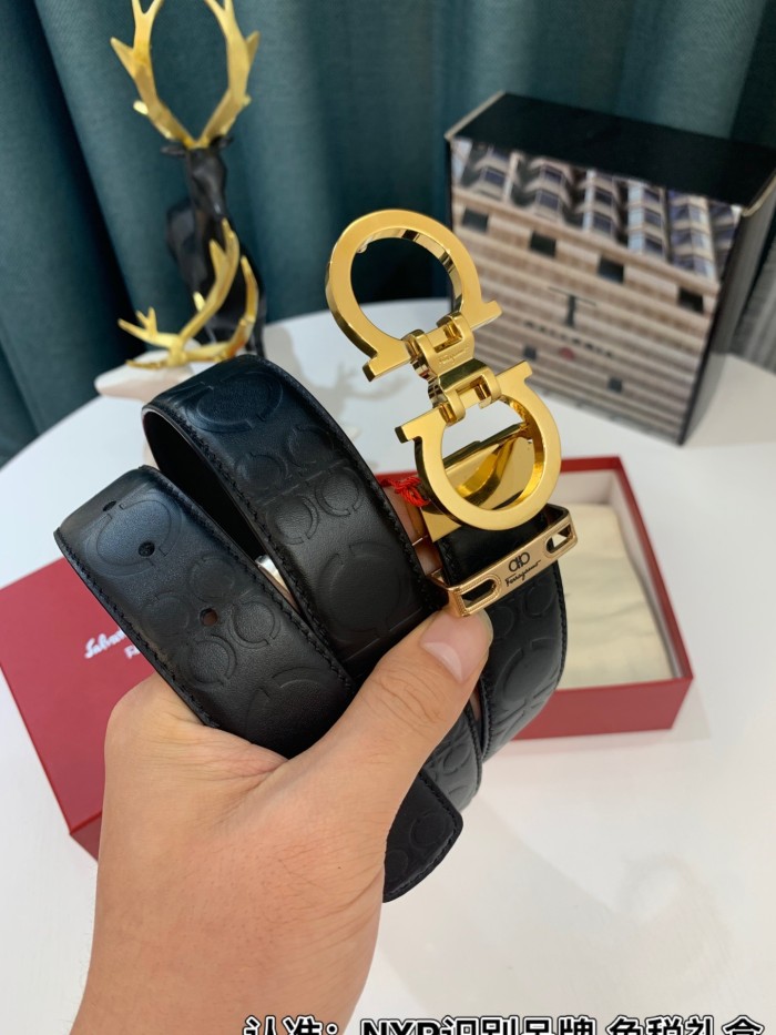 Streetwear Belt Ferragamo 319192 size:3.5cm