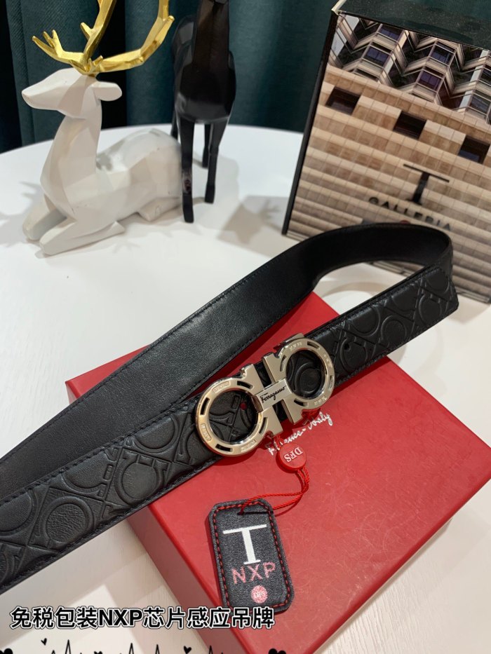 Streetwear Belt Ferragamo 319180 size:3.5cm