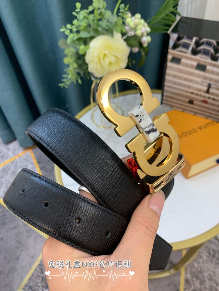 Streetwear Belt Ferragamo 319158 size:3.5cm