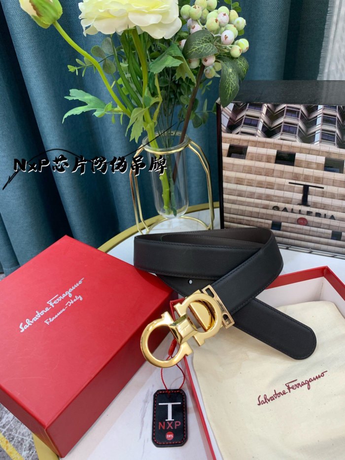 Streetwear Belt Ferragamo 319152 size:3.5cm