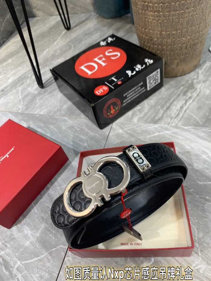 Streetwear Belt Ferragamo 319357 size:3.5cm