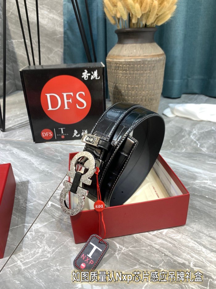 Streetwear Belt Ferragamo 319327 size:3.5cm