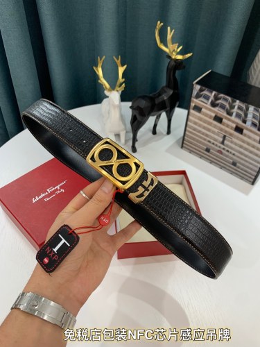 Streetwear Belt Ferragamo 319260 size:3.5cm