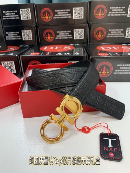 Streetwear Belt Ferragamo 319231 size:3.5cm