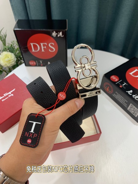 Streetwear Belt Ferragamo 319228 size:3.5cm