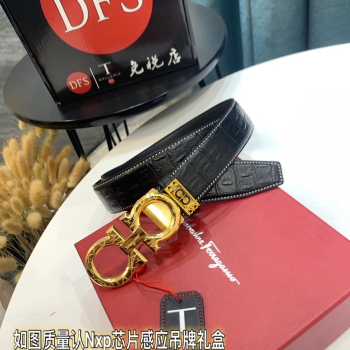 Streetwear Belt Ferragamo 319408 size:3.5cm