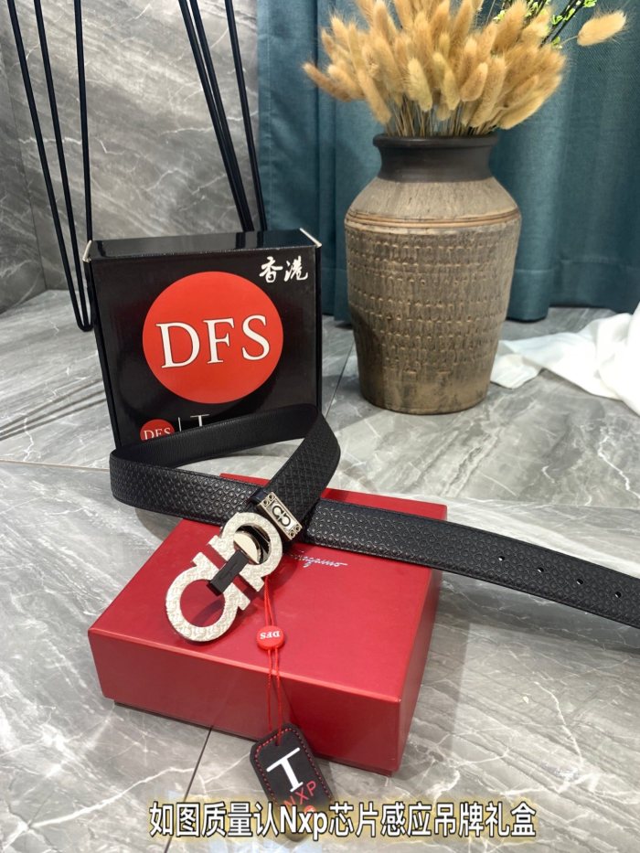 Streetwear Belt Ferragamo 319382 size:3.5cm