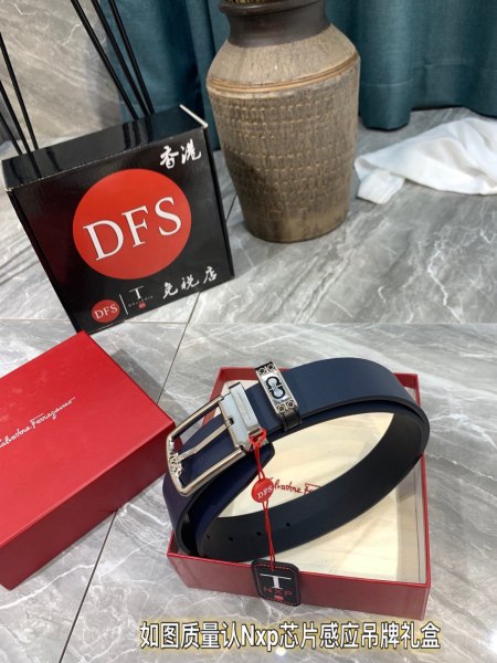 Streetwear Belt Ferragamo 319318 size:3.5cm