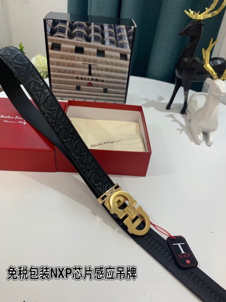 Streetwear Belt Ferragamo 319219 size:3.5cm