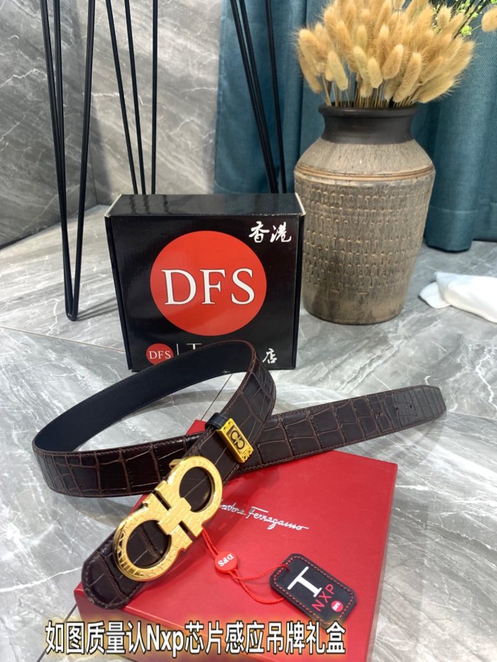 Streetwear Belt Ferragamo 319331 size:3.5cm