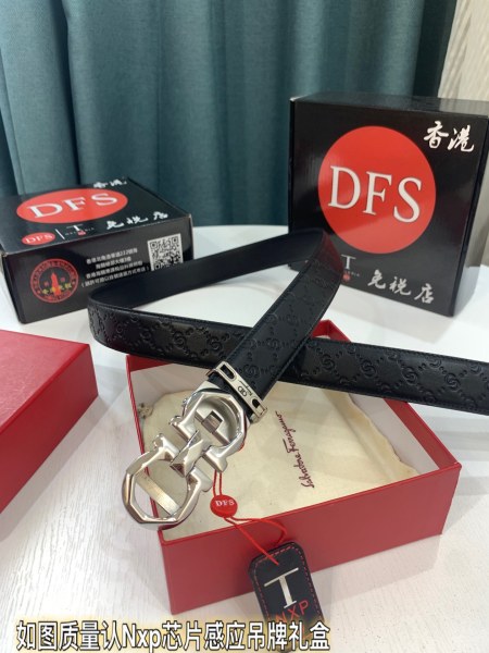 Streetwear Belt Ferragamo 319252 size:3.5cm