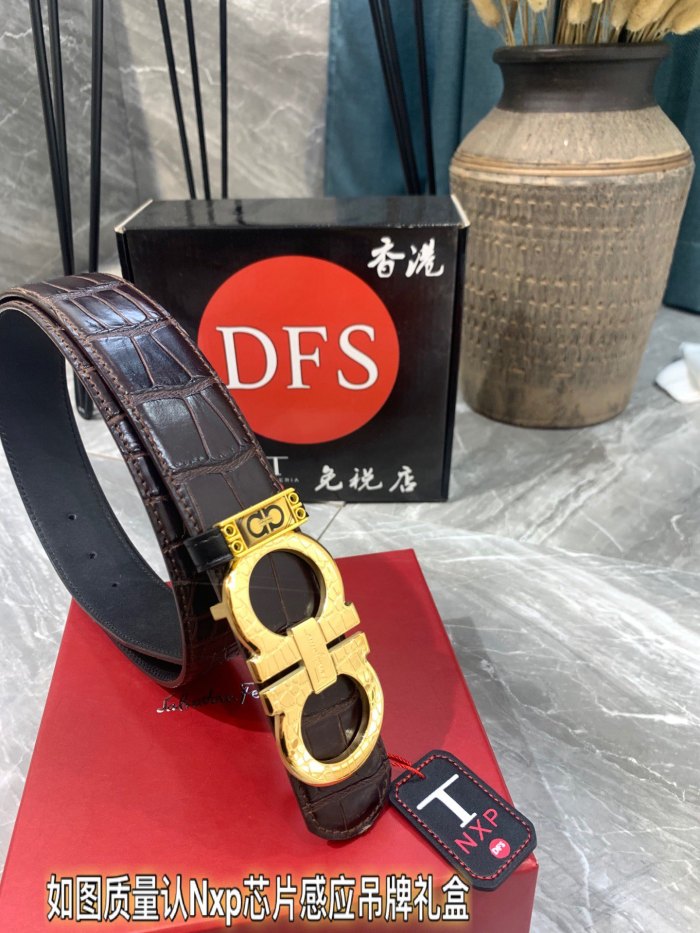 Streetwear Belt Ferragamo 319331 size:3.5cm