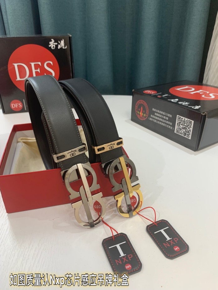 Streetwear Belt Ferragamo 319296 size:3.5cm