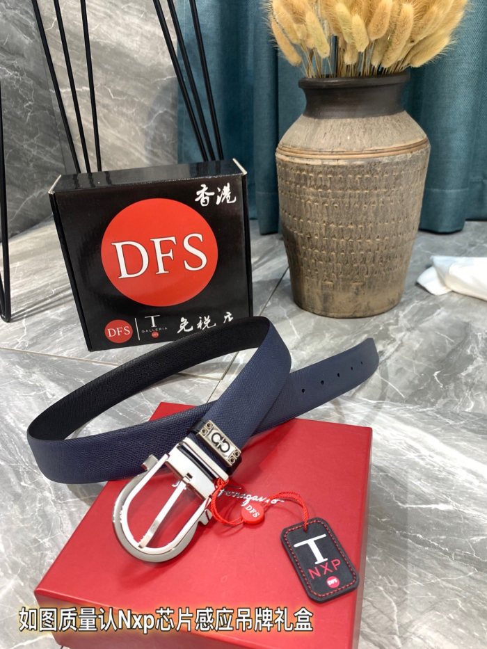 Streetwear Belt Ferragamo 319373 size:3.5cm