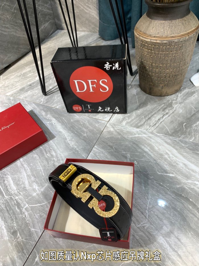 Streetwear Belt Ferragamo 319326 size:3.5cm