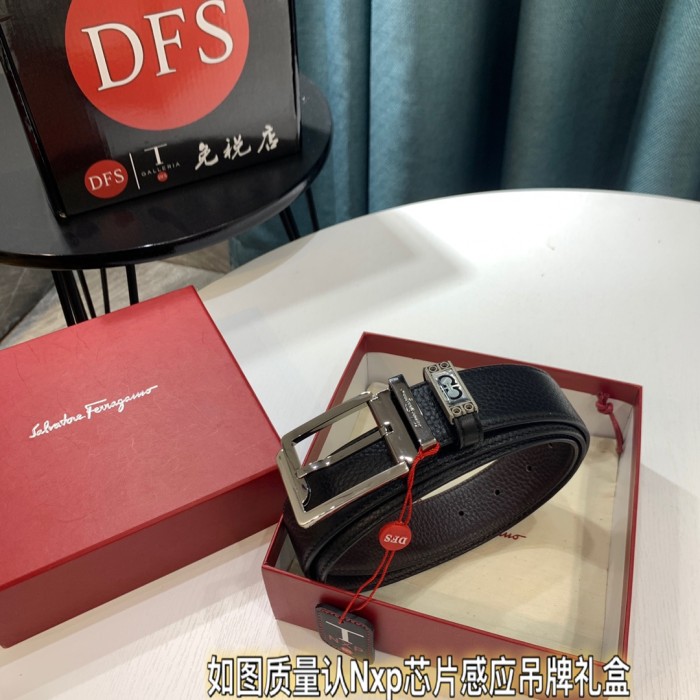 Streetwear Belt Ferragamo 319429 size:3.5cm