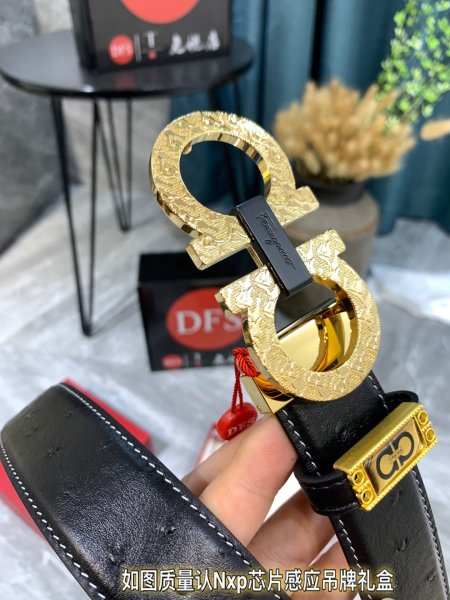 Streetwear Belt Ferragamo 319326 size:3.5cm