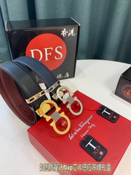 Streetwear Belt Ferragamo 319239 size:3.5cm