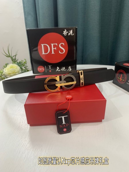 Streetwear Belt Ferragamo 319296 size:3.5cm