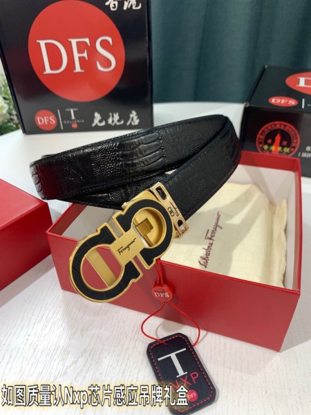 Streetwear Belt Ferragamo 319278 size:3.5cm