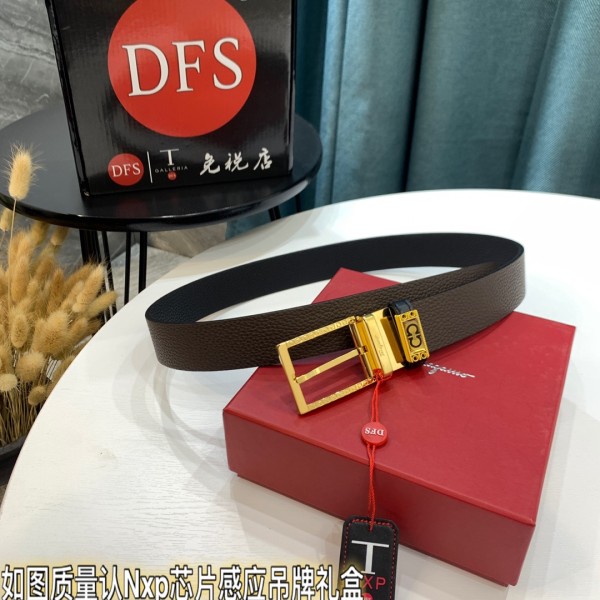 Streetwear Belt Ferragamo 319399 size:3.5cm