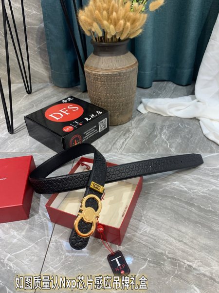 Streetwear Belt Ferragamo 319364 size:3.5cm