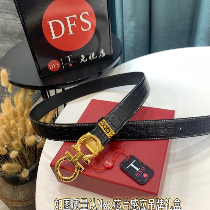 Streetwear Belt Ferragamo 319408 size:3.5cm